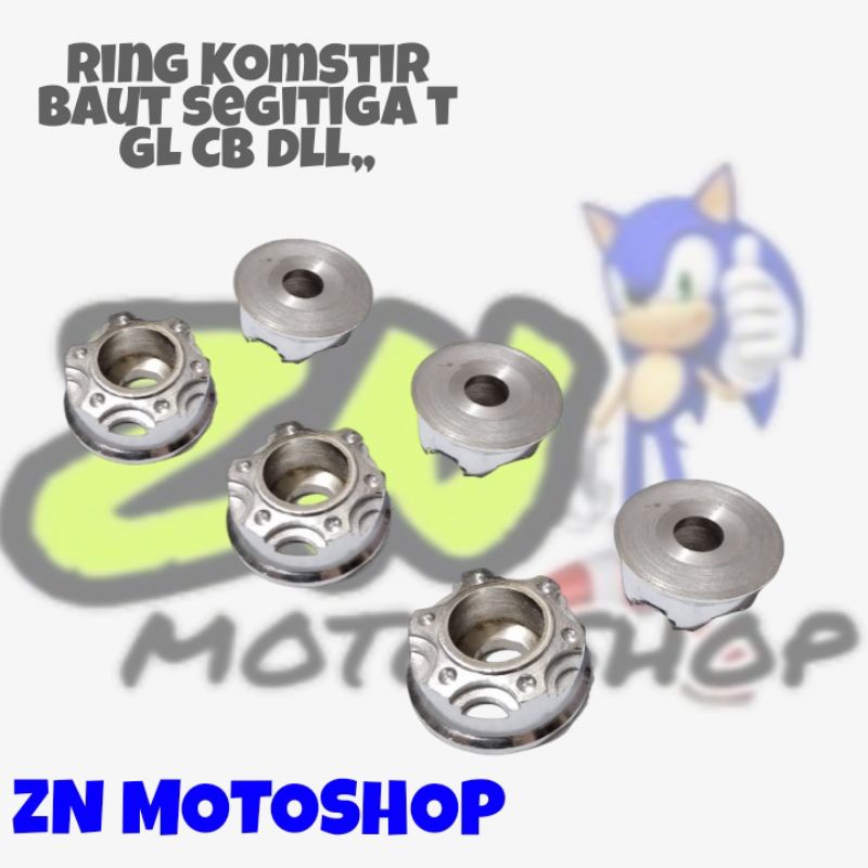 Ring Komstir Pemanis Baut Segitiga T Komstir Chrome Model Probolt