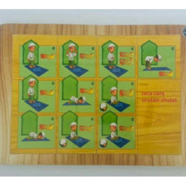 COD Bayar Di Tempat Puzzle Kayu Tatacara Sholat , Transportasi, Abjad, Hewan,