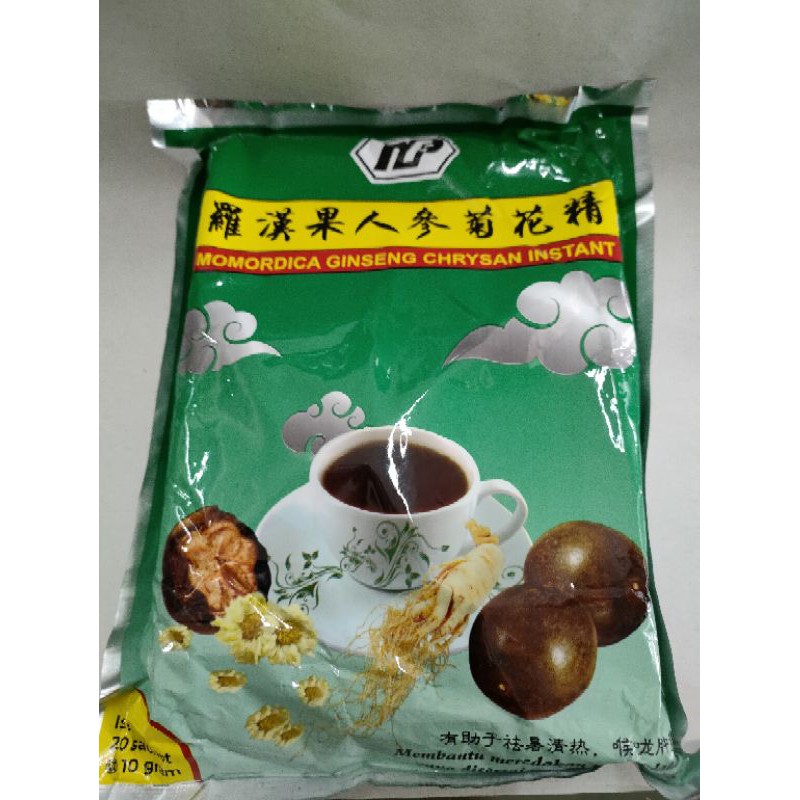 

momordica ginseng chrysan instant untuk panas dalam tenggorokan kering