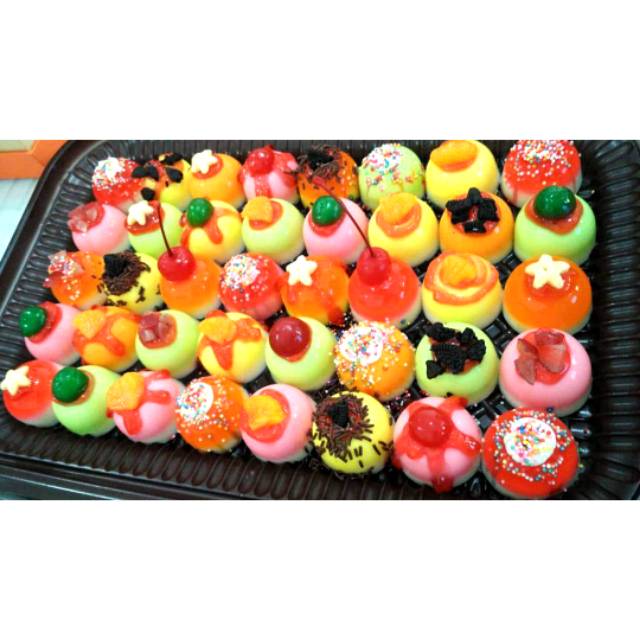 

Pudding susu lucu rasa buah