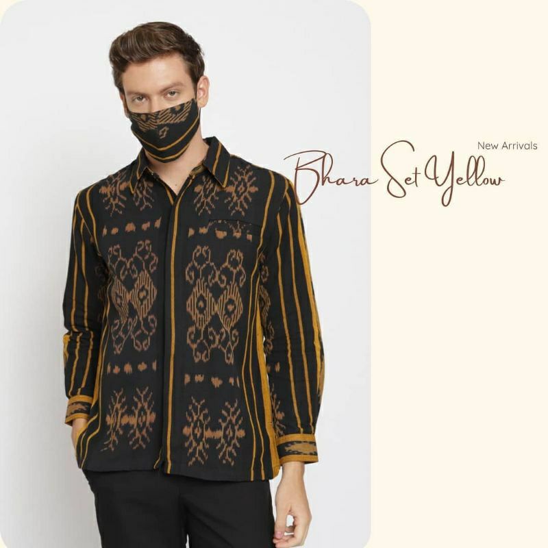 kemeja tenun etnik original tenun baju tenun jepara kt28