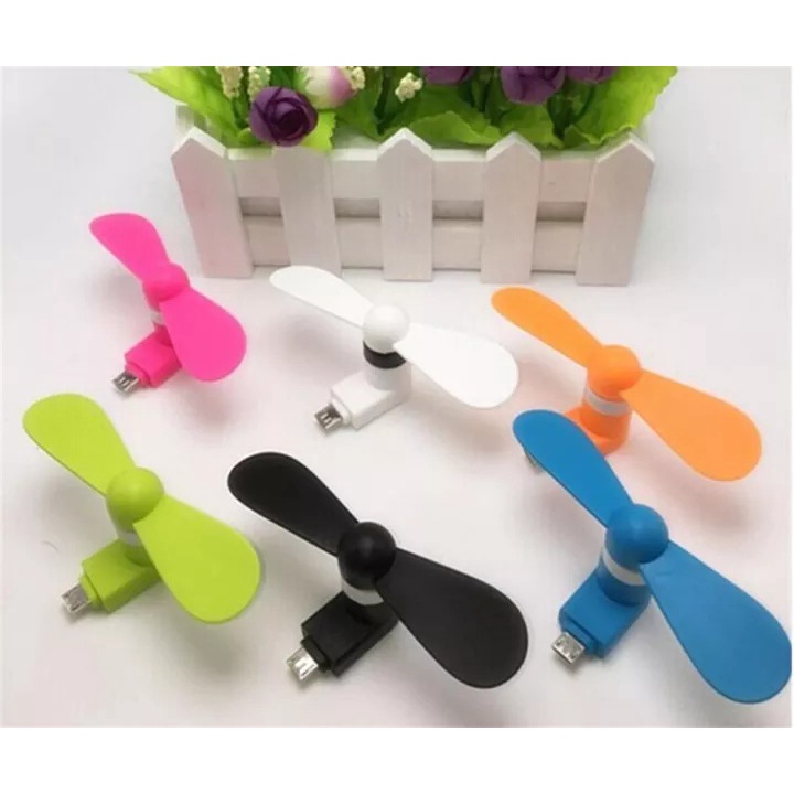 Kipas Angin Mini Handphone Portable / Mini Fan USB Android / Kipas USB Tipe B Android