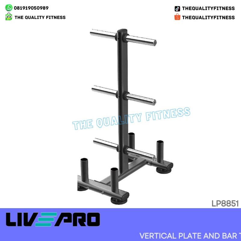 Rak Vertical Plate And Bar Tree Rack Dumbell Plate Barbell Fitness
