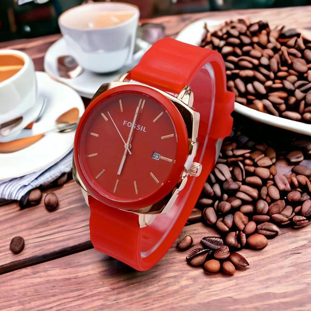 COD Ready Lagi Jam Tangan Wanita Analog Model Terlaris F055IL Rubber Tanggal Aktif Murah Import G62