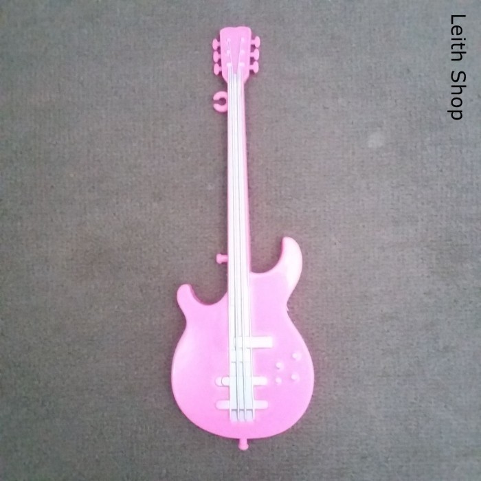 Miniatur Gitar Barbie Mini Guitar Boneka Pink Miniature Mattel Matel