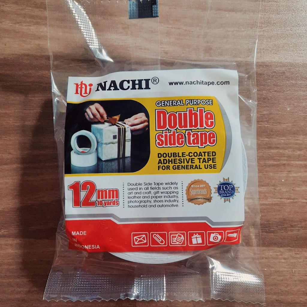 

Isolasi Lakban Double Tape Nachi 12 mm x 10 yard