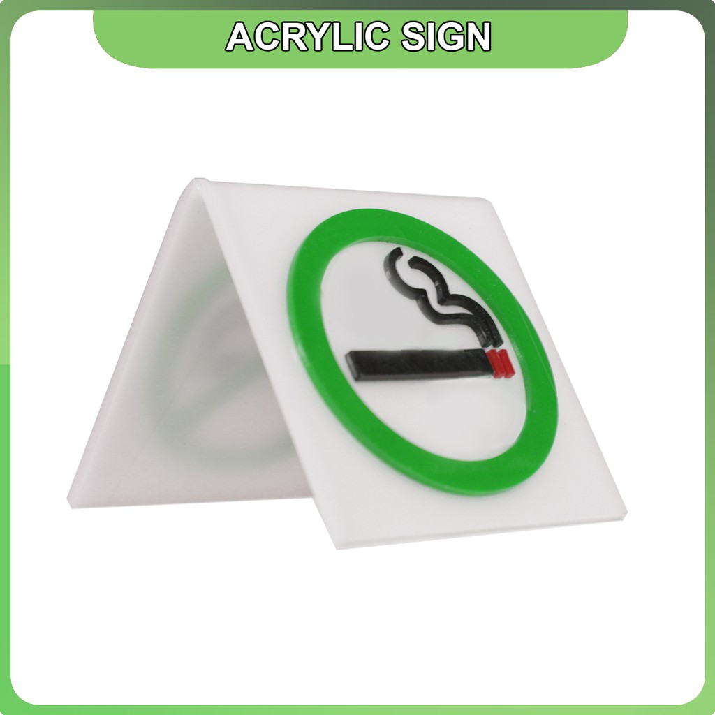 

Akrilik Sign Tanda Area Merokok / Smoking Area - Symbol - Standing