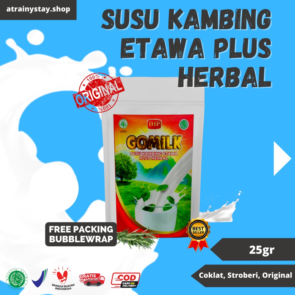 GOMILK SUSU ETAWA HERBAL PLUS 100% MANJUR PEREDA ASMA MELANCARKAN PENCERNAAN