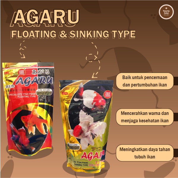 Jual Makanan Pelet Pellet Ikan Agaru Specialist Fish Food Sinking Floating Type Tenggelam