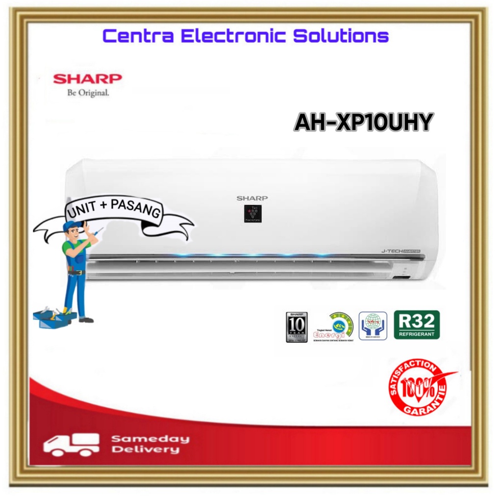 Ac Sharp 1pk Plasma Inverter AH-XP 10 UHY / AHXP 10 UHY-Gratis Pemasangan