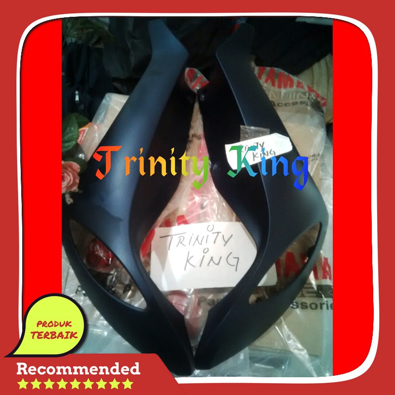 sparepart legshield sayap depan motor yamaha mio fino grande ori asli original warna biru doff