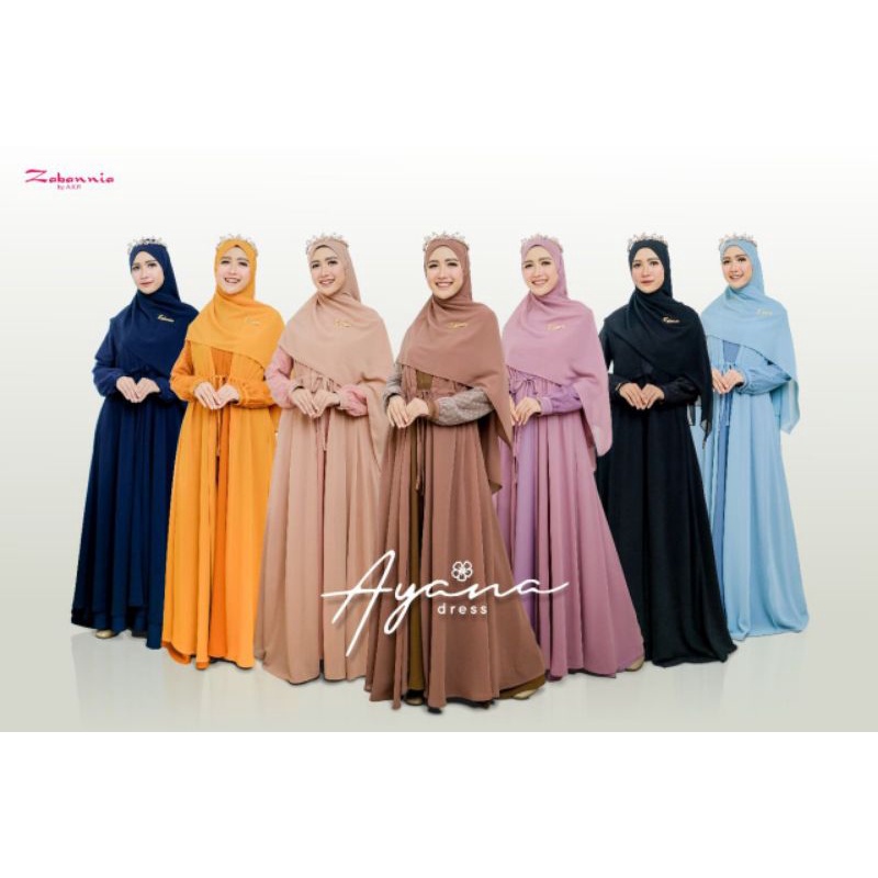 AYANA DRESS MOM & KIDS BY ZABANNIA || PO || READY MARET