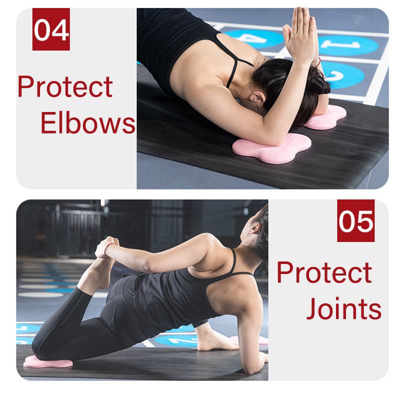 Pad Pelindung Lutut - Pergelangan Tangan - Siku - Matras Yoga - 2 Pcs