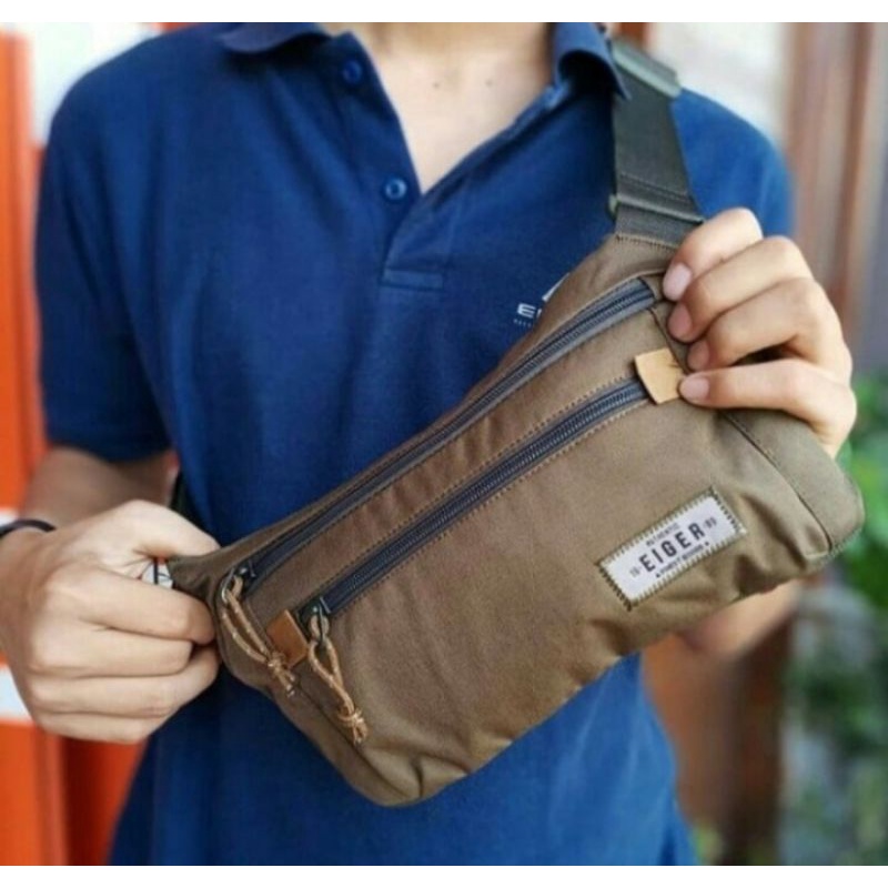 tas selempang X-portege conceal sling bag EIGER5081/KHAKI original - selempang pria/wanita