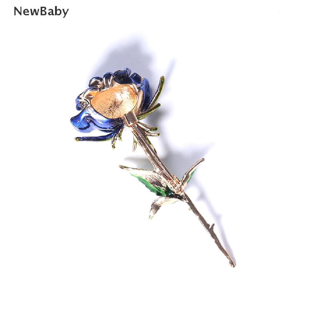 NewBaby Fashion Enamel Rose Flower Lapel Brooch Scarf Pin Wedding Women Jewelry Gift ID