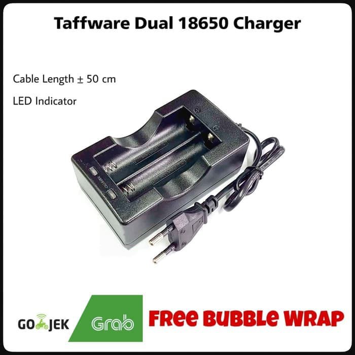 Charger 18650 Taffware / Dual Charger Battery 18650