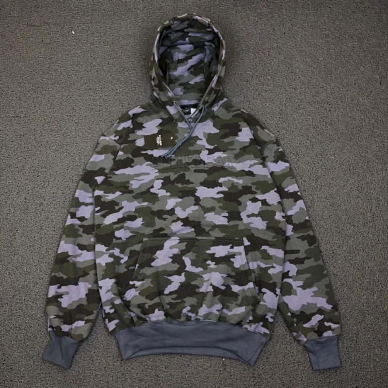 HOODIE PULL &amp; BEAR CAMO EMBOS HIGH QUALITY PREMIUM