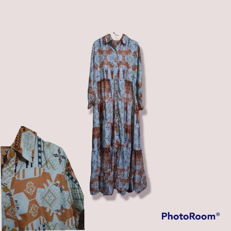 Dress Maxmara Lux/ Gamis Maxmara Lux / gamis etnik / gamis BATA / Gamis umpak