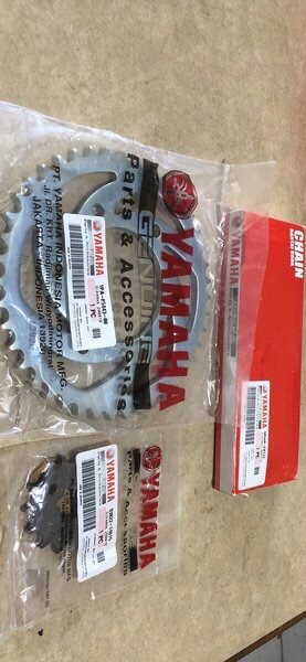 GIRSET GEARSET PAKET PLUS RANTAI YAMAHA JUPITER Z1 ONE 1DY ORIGINAL