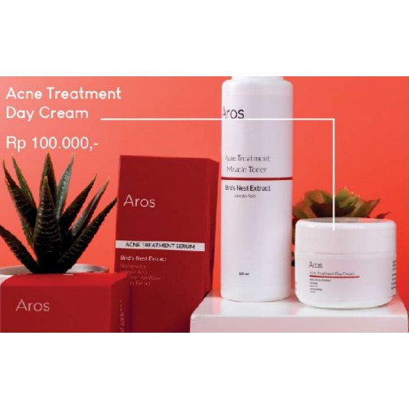 AR0S 1 BOX ACNE TREATMENT DAY CREAM BPOM HALAL SKINCARE