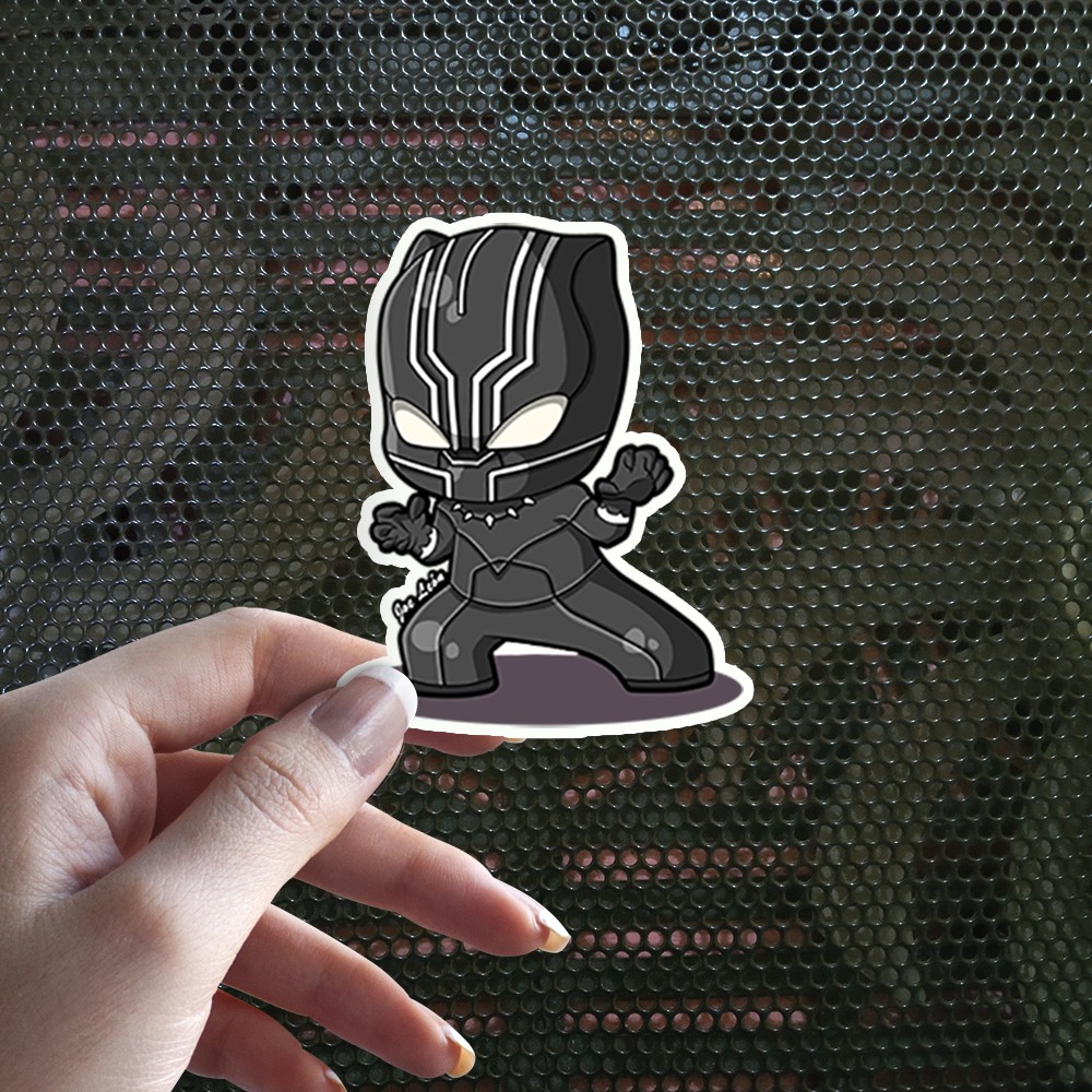 

Sticker Decal Vinyl Tahan Air Black Panther Chibi