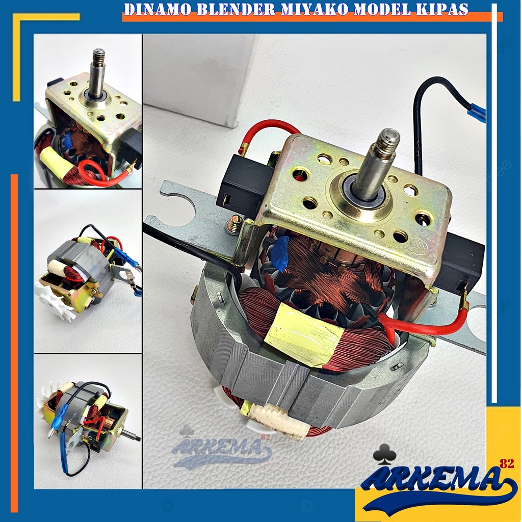 MESIN DINAMO BLENDER MIYAKO MODEL KIPAS | MOTOR BLENDER MIYAKO MODEL BARU | TYPE 102 / 152