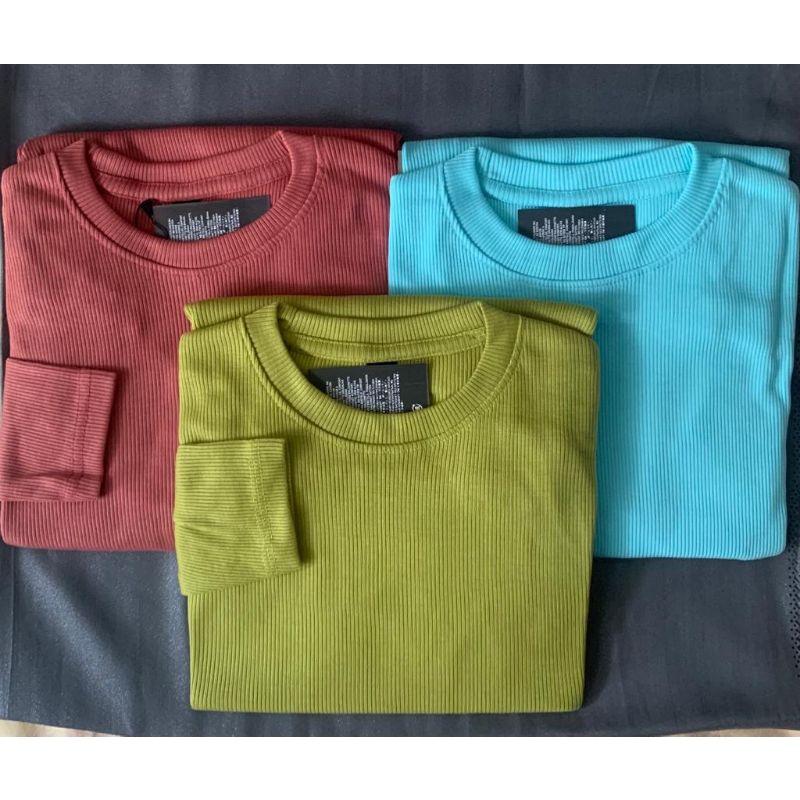 Cod Kaos Rib Premium Tebal/Kaos Keren/KaosRib