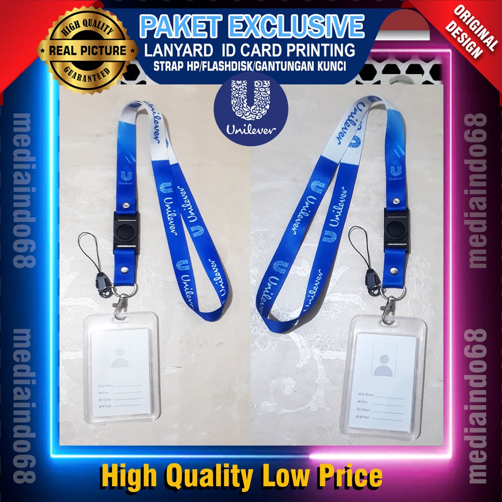 

Lanyard Printing Id Card (Paket Exclusive) Unilever