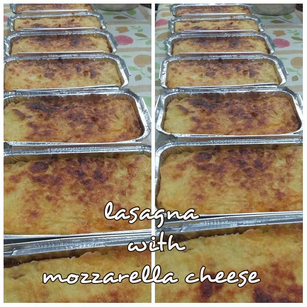 

lasagna with mozzarella