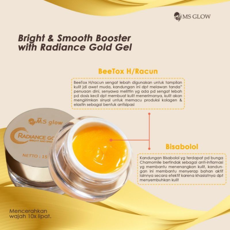 RADIANCE GOLD GEL MSGLOW