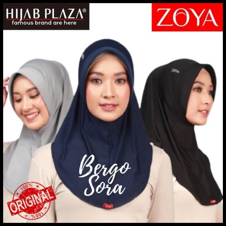 Hijab Instan /Bergo Sport/Zoya Bergo Sora Dengan Pet Kecil Cantik