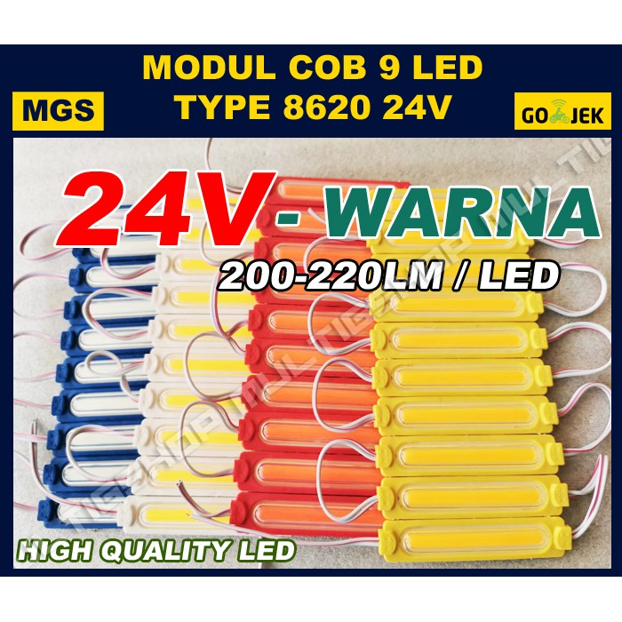 100Pcs LED Modul COB 8620 24V - Warna