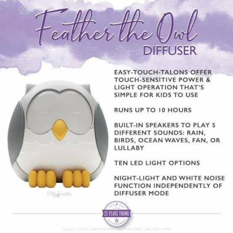 Young Living owl diffuser preloved