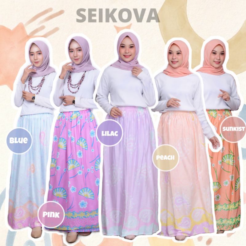 ROK MOTIF, ROK PANJANG MOTIF, ROK KATUN PANJANG, ROK KATUN MOTIF / ROK FURING / ROK BERFURING / ROK 