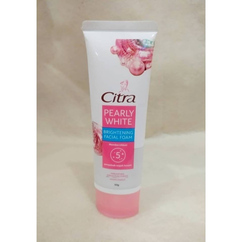 Citra Pearly Glow White UV Brigtening Facial Foam Sabun Pencuci Wajah