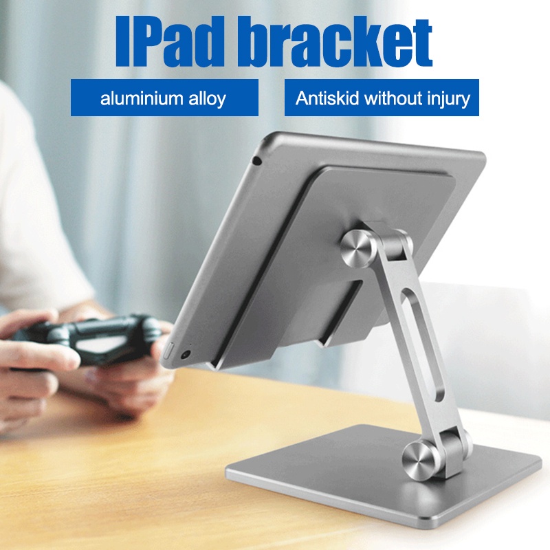 Stand Holder Hp  Tablet Ipad Huawei Apple Model Lipat Bahan Aluminum Alloy