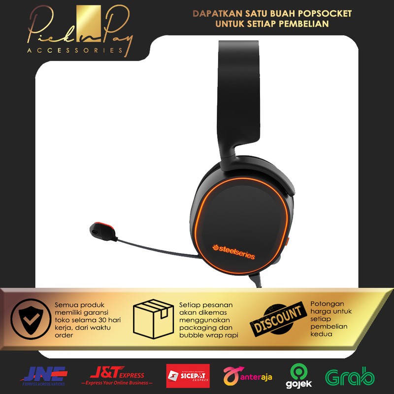 STEELSERIES ARCTIS 5 GAMING HEADSET ORIGINAL STEELSERIES ARCTIS MURAH