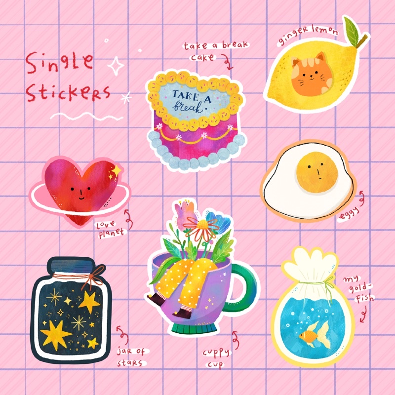 

Ginger Studio - Single Stickers