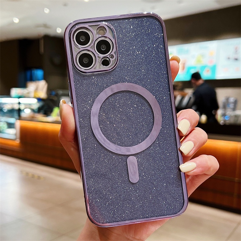 Casing iphone 13 12 11PROMAX X XS XR XSMAX 7 8PLUS shockproof Aksen glitter