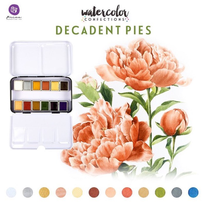 

Decadent Pies Prima Marketing Watercolor Confections [Colourplay]