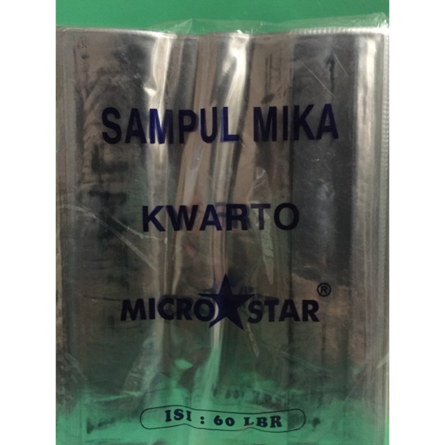 

SAMPUL BUKU MIKA MICROSTAR UKURAN KWARTO (1 PACK)