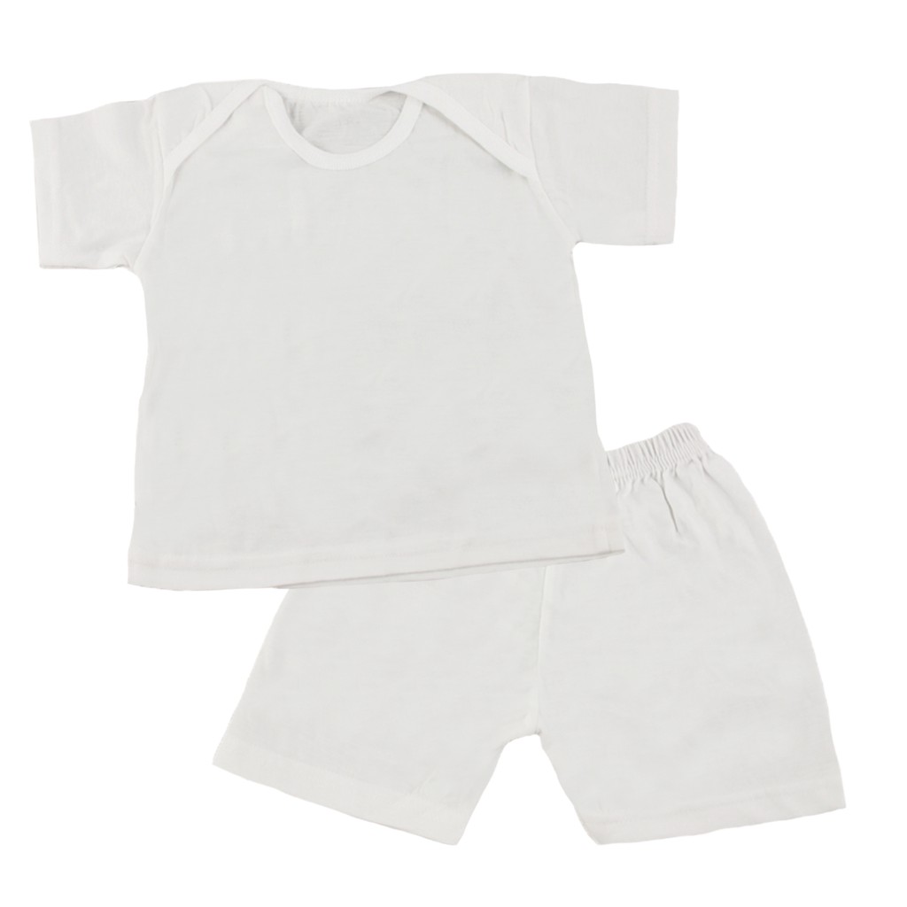 Setelan Bayi Polos - Baju Bayi - Set Baju Anak Polos - Setelan Kaos