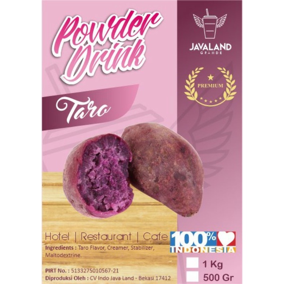 

BUBUK MINUMAN RASA PREMIUM TARO 1KG