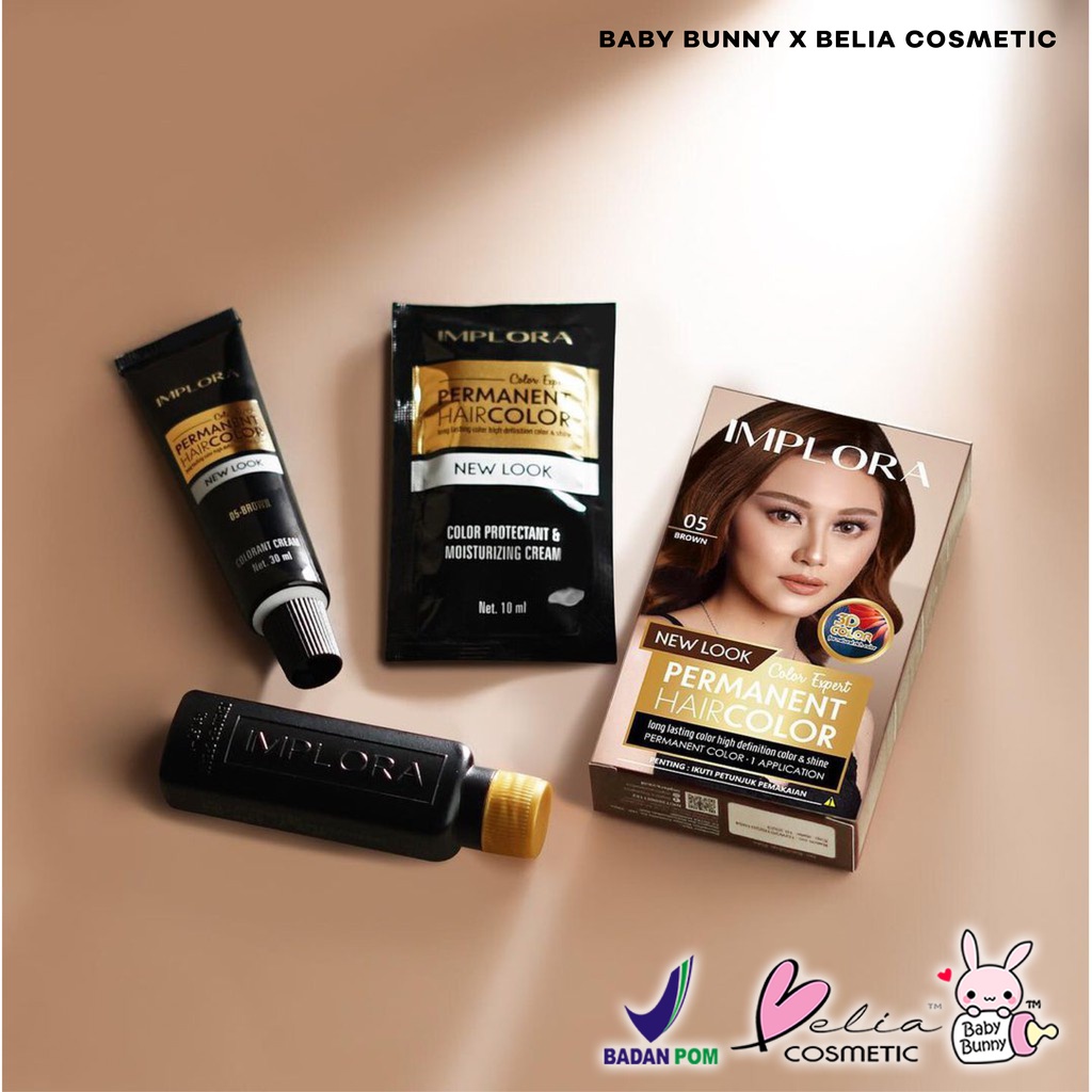 ❤ BELIA ❤ IMPLORA New Permanent Hair Color | Semir Rambut | Pewarna Rambut | BPOM