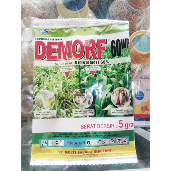 Demorf 60wp fungisida sistemik 5g jagung tembakau