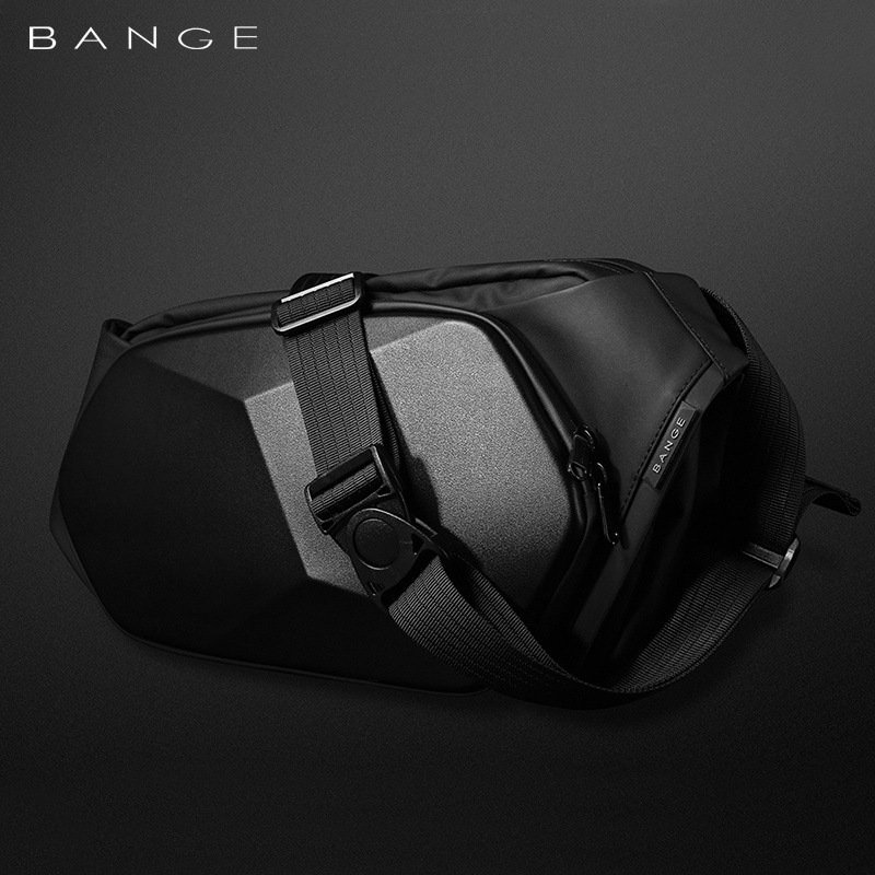 BANGE BG-7229 - Slick Waist Bag Unisex Sling Crossbody Bag Chestpack - Tas Selempang Pria Wanita Trendy Casual Anti Air dari BANGE