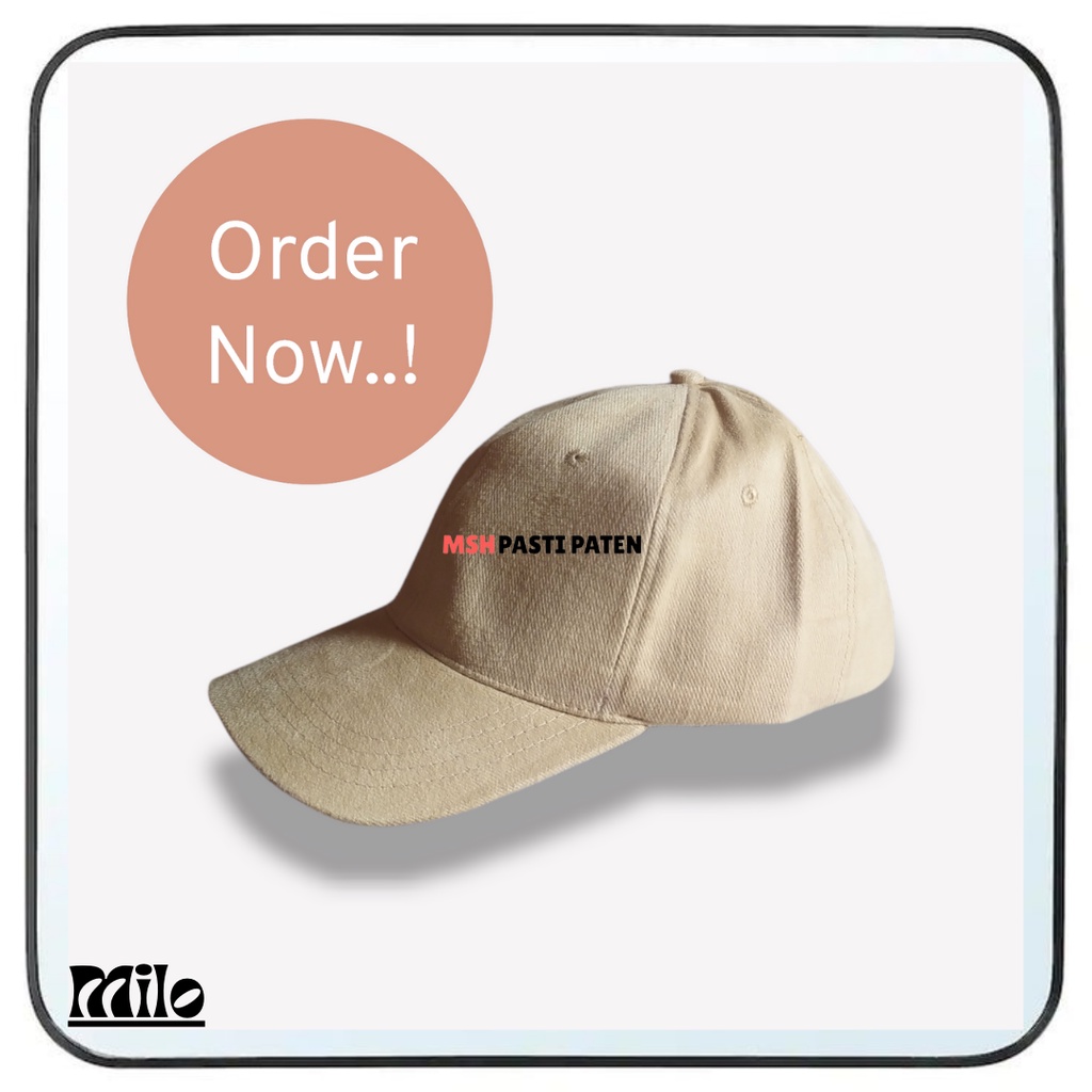 Topi polos murah warna hitam putih hijau biru merah kuning pink harga termurah kulaitas bagus Topi baseball Topi rafel