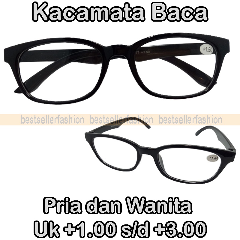 TERBARU! KACAMATA BACA LENSA PLUS (+) PRIA WANITA KACA MATA PLUS KACAMATA RABUN DEKAT READING GLASSES KACA MATA FASHION