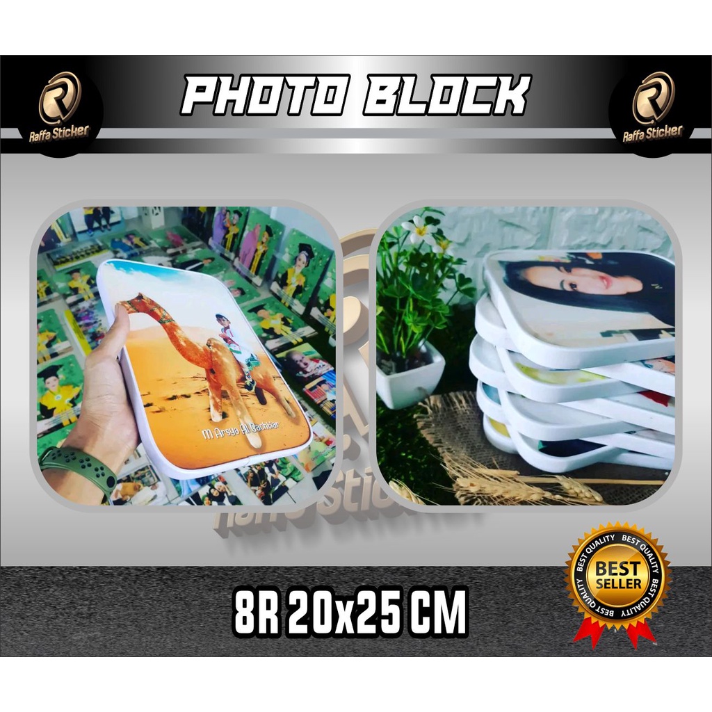 Photo Blok Modern Murah Foto Block Modern Murah Frame Blok Murah Foto Wisuda Paket Cetak 8R Laminasi Foto Blok Modern - Photo Block Blok 8R glasswood foto blok ukuran 8R 25x20cm