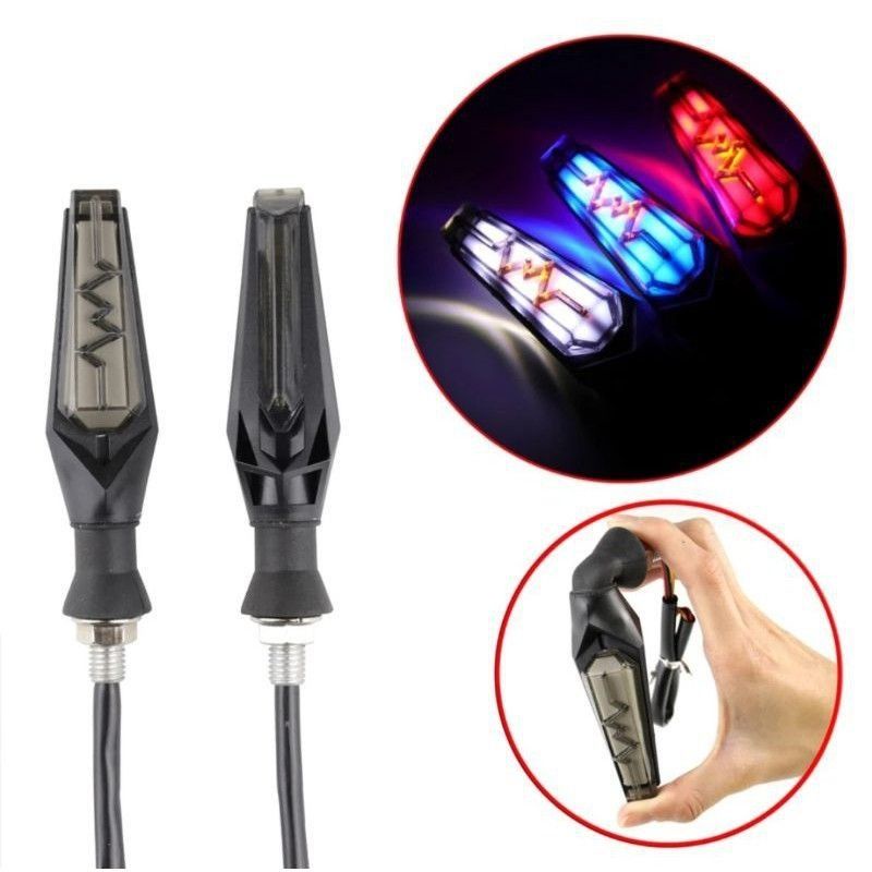 LAMPU SEN RUNNING 2 WARNA SENJA DAN SEN MODEL DETAK JANTUNG/SEN PETIR